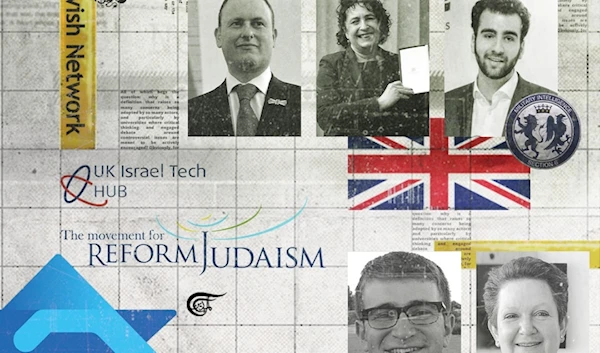 Zionists civil servants appear to run, or at least to be very well represented, in the leadership of the Jewish equivalent of the Civil Service Muslim Network, which the UK recently disbanded. (Al Mayadeen English; Illustrated by Batoul Chamas)