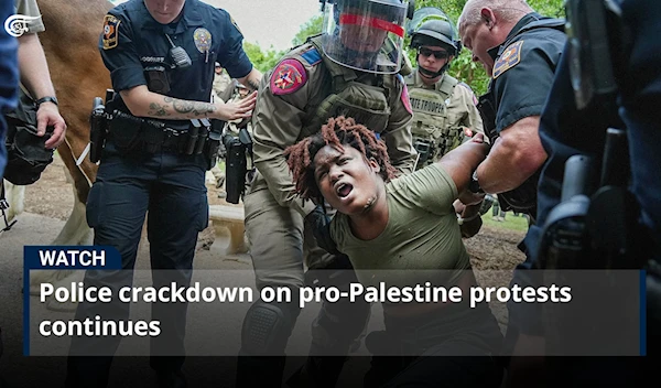 Police crackdown on pro-Palestine protests continues