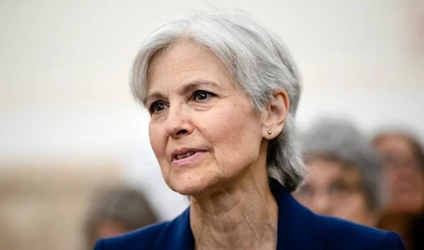 Former Green Party presidential candidate Jill Stein waits to speak at a board of elections meeting at City Hall, in Philadelphia, Oct. 2, 2019 (AP)