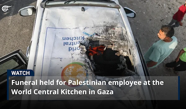 Funeral held for Palestinian employee at the World Central Kitchen in Gaza