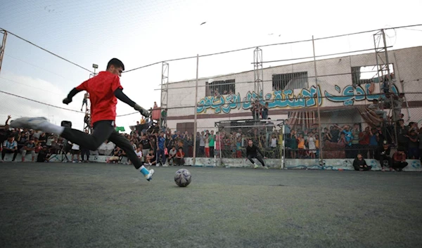 Palestinians using soccer to fight "Israel"