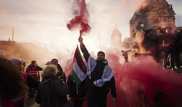 Illustrative: People gather to take part in a pro-Palestinian rally in Berlin, Germany, Saturday Nov, 4, 2023. (AP)