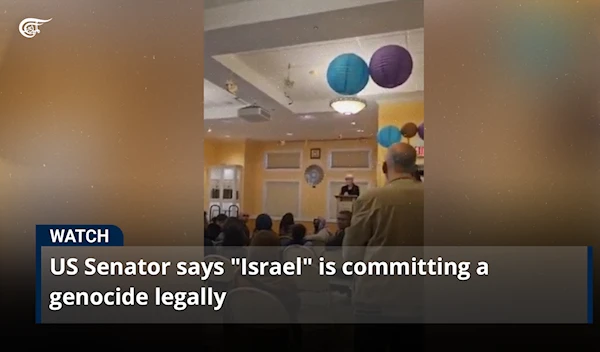 US Senator says "Israel" is committing a genocide legally