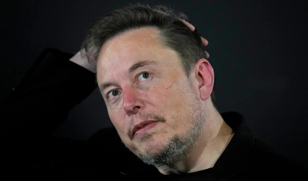 Elon Musk appears at an event in London, on Nov. 2, 2023 (AP)