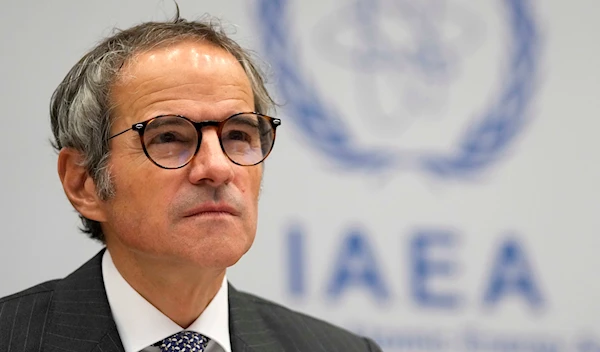 International Atomic Energy Agency (IAEA) Director General, Rafael Grossi, arrives for an IAEA Board of Governors meeting in Vienna, Austria on Nov. 22, 2023. (AP)