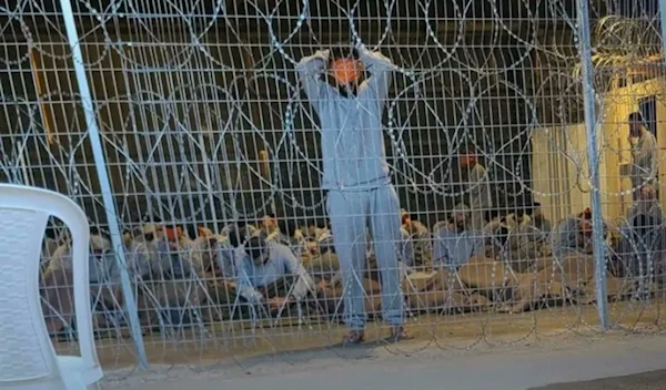 CNN has released leaked images of the Israeli torture camp Sde Teiman in the Negev desert, where Israel perpetrates grave crimes against Palestinian prisoners abducted from Gaza. (Social media)