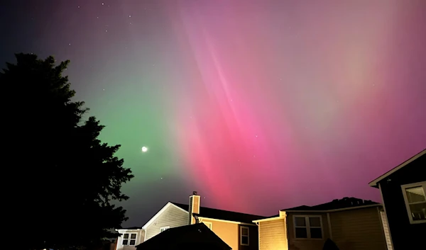 Northern lights near Alabama, US. (X)