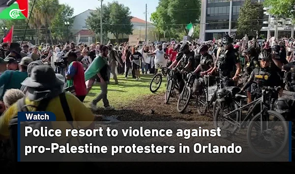 Police resort to violence against pro-Palestine protesters in Orlando