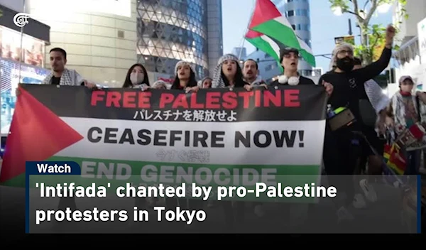 'Intifada' chanted by pro-Palestine protesters in Tokyo