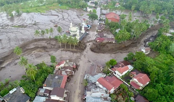 The aftermath of floods in Tanah Datar and another district in West Sumatra (INDONESIA DISASTER MITIGATION AGENCY/AFP)