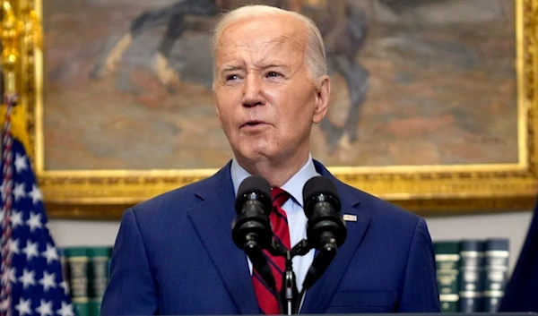 President Joe Biden delivers remarks about student protests over the war in Gaza, from the Roosevelt Room of the White House, Thursday, May 2, 2024, in Washington. (AP Photo/Evan Vucci)