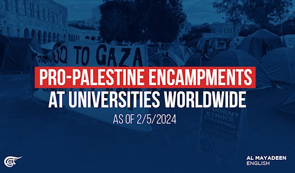 Pro-Palestine encampments at universities worldwide