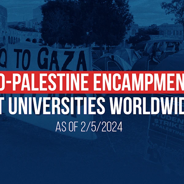 Pro-Palestine encampments at universities worldwide