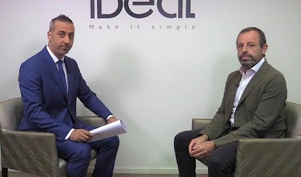 Former Barcelona President Sandro Rosell in an Interview with Al Mayadeen Network