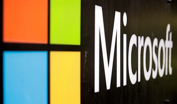 The Microsoft company logo is displayed at their offices in Sydney, Australia, on Wednesday, Feb. 3, 2021.(AP)