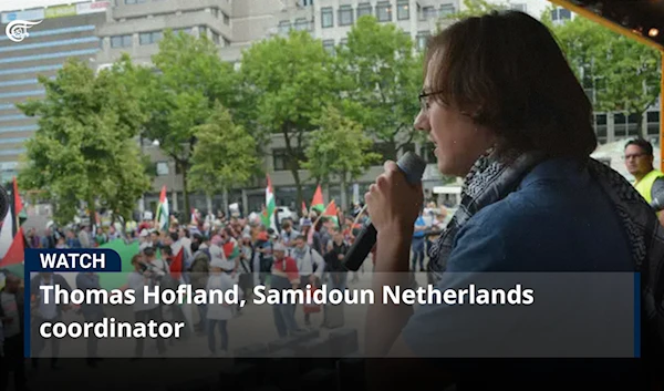 Thomas Hofland, Samidoun Netherlands coordinator