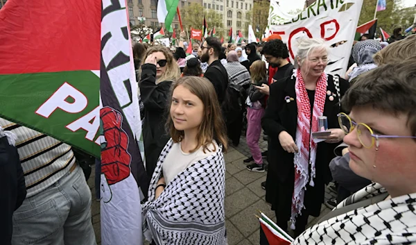 Greta Thunberg leads pro-Palestine protest in Milan