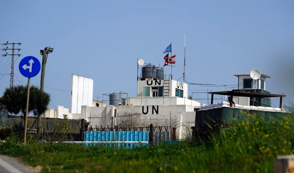 A general view of a base of the United Nations peacekeeping forces in Lebanon (UNIFIL) at the Lebanese-Palestinian border, in the southern village of Markaba, Friday, April 7, 2023. (AP)