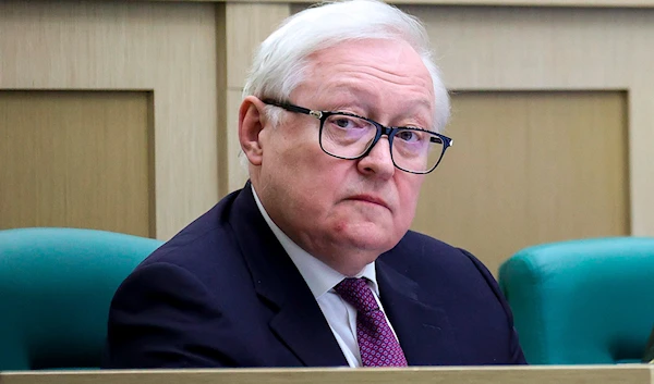 In this photo released by The Federal Assembly of The Russian Federation, Russian Deputy Foreign Minister Sergei Ryabkov attends a session of the Federal Assembly in Moscow, Russia, on April 12, 2023. (AP)