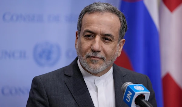 Iranian Foreign Minister Abbas Araghchi speaks during a news conference, on September 25, 2024, at UN headquarters. (AP)