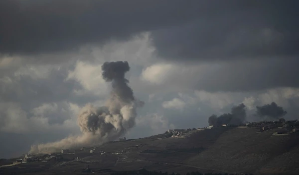 Smoke rises following Israeli bombardment in southern Lebanon as seen from northern occupied Palestine, Tuesday, Oct. 1, 2024. (AP Photo/Leo Correa)