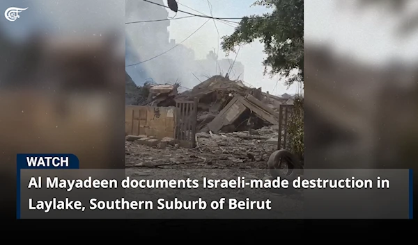 Al Mayadeen documents Israeli-made destruction in Laylake, Southern Suburb of Beirut