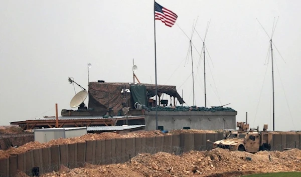 US occupation forces and structures are seen on the outskirts of the northern Syrian town of Manbij on December 26,2018. (AFP)