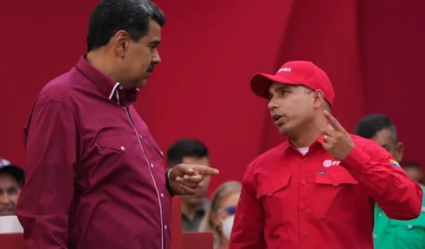 Pedro Tellechea, r, seen with President Nicolás Maduro, l, in 2023 was arrested over the weekend (AP Photo)