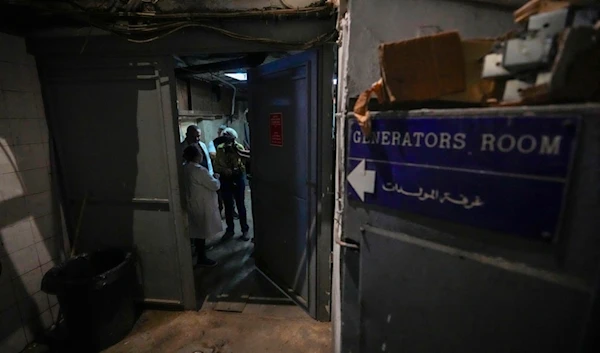 Foreign and local journalists take a tour inside Sahel General Hospital, in Dahiyeh, Beirut, Lebanon, Tuesday, Oct. 22, 2024. (AP Photo/Hassan Ammar)