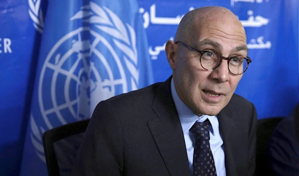 UN High Commissioner for Human Rights Volker Turk speaks at a news conference in Khartoum, Sudan, Nov 16, 2022. (AP)