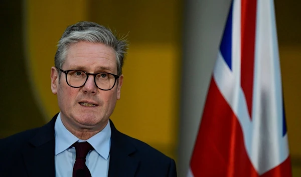 British Prime Minister Keir Starmer addresses a press conference at the British Embassy in Berlin, Germany, Friday Oct. 18, 2024. (AP)