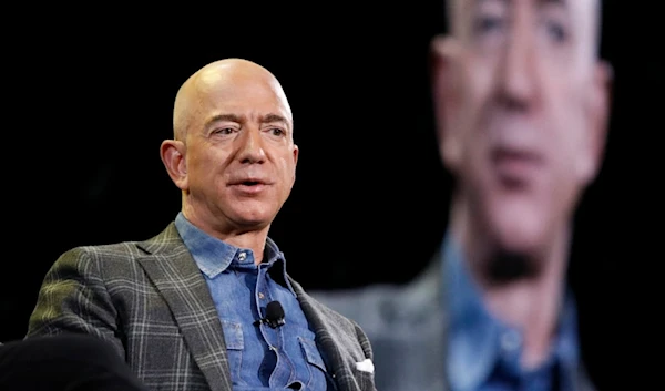 Amazon CEO Jeff Bezos speaks at the Amazon re:MARS convention in Las Vegas on June 6, 2019. (AP)