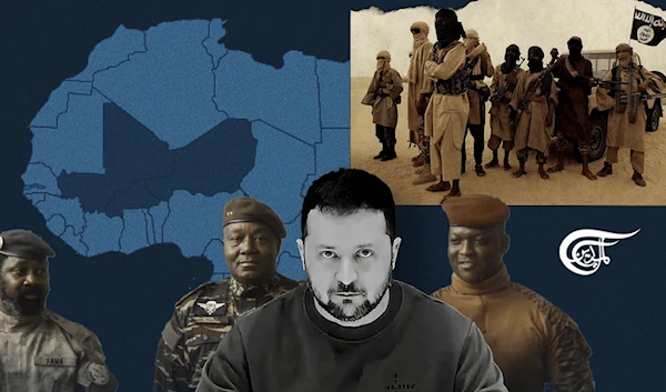 Mali brought the evidence of Ukrainian interference and terror to the UN general assembly, to which they have been met with silence. Soon after, Mali cut ties with Ukraine, and Niger followed soon after. (Al Mayadeen English; Illustrated by Mahdi Rtail)