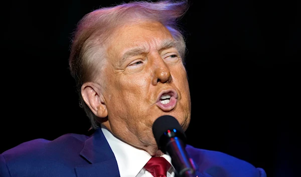 Republican presidential nominee former President Donald Trump speaks at a campaign event on September 28, 2024, in Prairie du Chien, Wis. (AP)