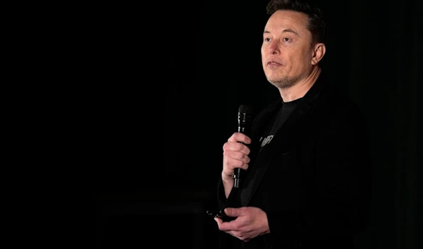 Elon Musk speaks as part of a campaign town hall in support of Republican presidential nominee former President Donald Trump in Folsom, Pa., Thursday, Oct. 17, 2024. (AP Photo/Matt Rourke)