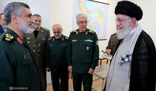 Leader of the Islamic Revolution Ayatollah Seyyed Ali Khamenei has conferred the ‘Fath’ (Victory) medal on Brigadier General Amir-Ali Hajizadeh, the commander of the IRGC’s Aerospace Division.