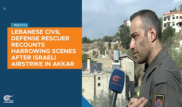 Lebanese Civil Defense rescuer recounts harrowing scenes after Israeli airstrike in Akkar