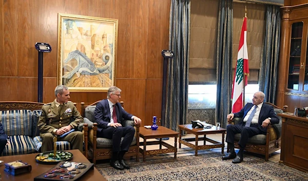 UN Secretary-General of Peace Operations Jean-Pierre Lacroix meets with Lebanese Sepeaker of Parliament Nabih Berri during three-day visit to Lebanon on November 14, 2024. (UNIFIL)