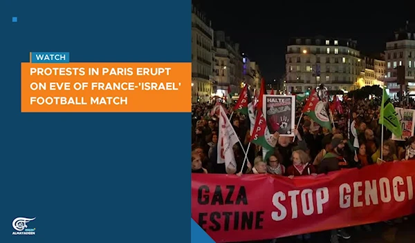 Protests in Paris erupt on eve of France-'Israel' football match