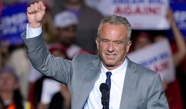 Robert F. Kennedy Jr., speaks before Republican presidential nominee former President Donald Trump at a campaign event Friday, Nov. 1, 2024, in Milwaukee. (AP)