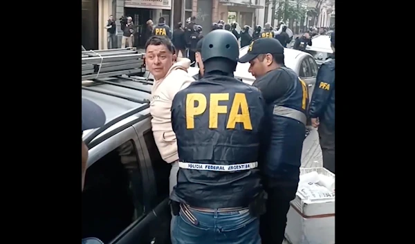 Rioters are arrested in Argentina by the Argentinian police on Satuday, November 16, 2024. (@ocafezinho)