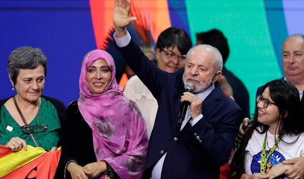 Brazil's President Luiz Inacio Lula da Silva speaks during the closing ceremony of the first G20 Social Summit, in Rio de Janeiro, Saturday, Nov. 16, 2024. (AP)