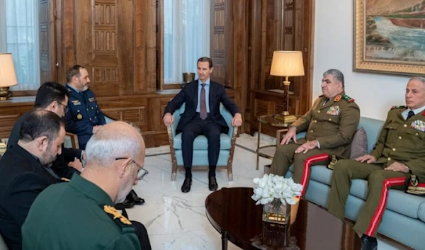 Syrian President Bashar al-Assad meets with Iranian Defense Minister Brigadier General Azizi Nasirzadeh and a senior Iranian delegation in Damascus, Syria, on Sunday, November 17, 2024 (SANA)