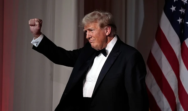 President-elect Donald Trump gestures after speaking during an America First Policy Institute gala at his Mar-a-Lago estate, on November 14, 2024, in Palm Beach, Fla. (AP)