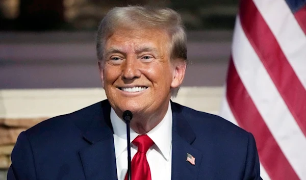 Republican presidential candidate former President Donald Trump speaks at a campaign event at 180 Church, June 15, 2024, in Detroit. (AP)