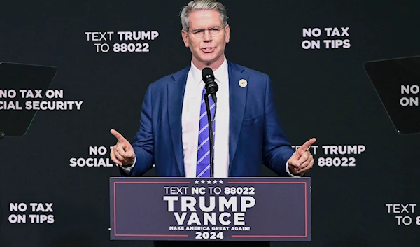 Investor Scott Bessent speaks on the economy in Asheville, N.C., on August 14, 2024. (AP)