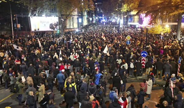 Georgian opposition resumes protests in Tbilisi over election results