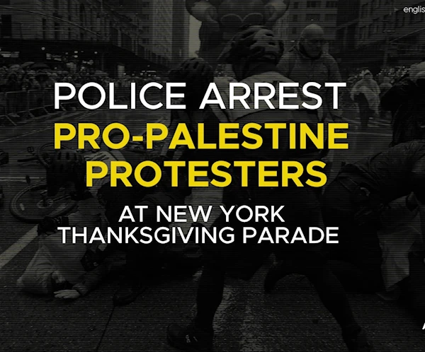 Police arrest pro-Palestine protesters at New York Thanksgiving parade