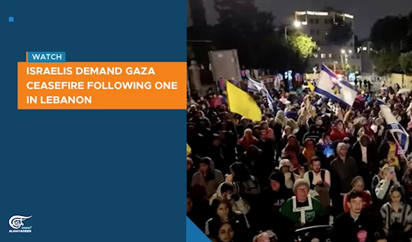 Israelis demand Gaza ceasefire following one in Lebanon