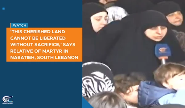 'This cherished land cannot be liberated without sacrifice-' martyr's relative in Nabatieh